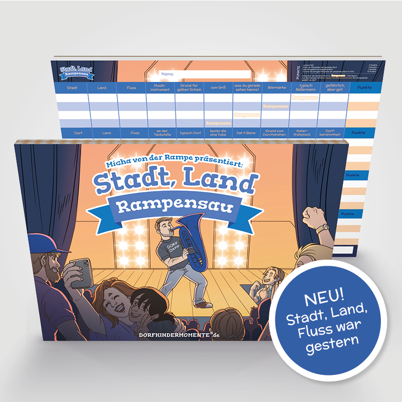 Stadt Land Shot - 3ER PACK - Stadt Land Fluss als Trinkspiel ab 16